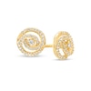 Thumbnail Image 0 of 0.15 CT. T.W. Diamond Spiral Crossover Stud Earrings in 10K Gold