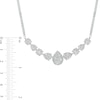 Thumbnail Image 2 of 2.00 CT. T.W. Multi-Diamond Alternating Shape Necklace in 10K White Gold