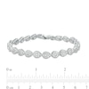 4.00 CT. T.W. Pear-Shaped Multi-Diamond Sideways Line Bracelet in 10K White Gold – 7.5"