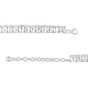 Cushion-Cut and Marquise White Lab-Created Sapphire Stacked Choker Necklace in Sterling Silver – 16"