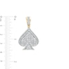 Men's 1.00 CT. T.W. Diamond Spade Necklace Charm in 10K Gold