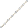 1.50 CT. T.W. Multi-Diamond Alternating Link Line Bracelet in 10K Gold