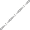 Thumbnail Image 0 of 2.00 CT. T.W. Multi-Diamond Oval and Round Alternating Link Line Bracelet in 10K White Gold - 7.25"