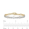 Thumbnail Image 4 of 2.00 CT. T.W. Multi-Diamond Oval and Round Alternating Link Line Bracelet in 10K Gold - 7.25&quot;