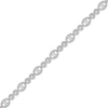 2.00 CT. T.W. Multi-Diamond Oval and Round Alternating Link Line Bracelet in 10K Rose Gold - 7.25"