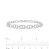 Thumbnail Image 3 of 1.00 CT. T.W. Diamond Mariner Chain Alternating Link Bracelet in 10K White Gold - 8.5"