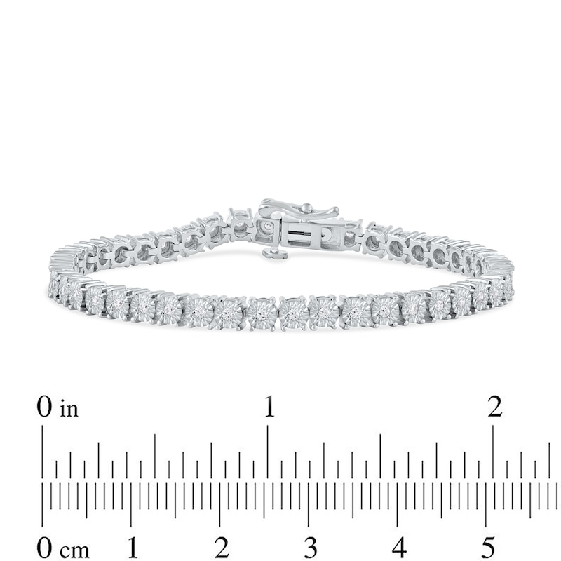 0.50 CT. T.W. Diamond Tennis Bracelet in 14K White Gold - 6.5"