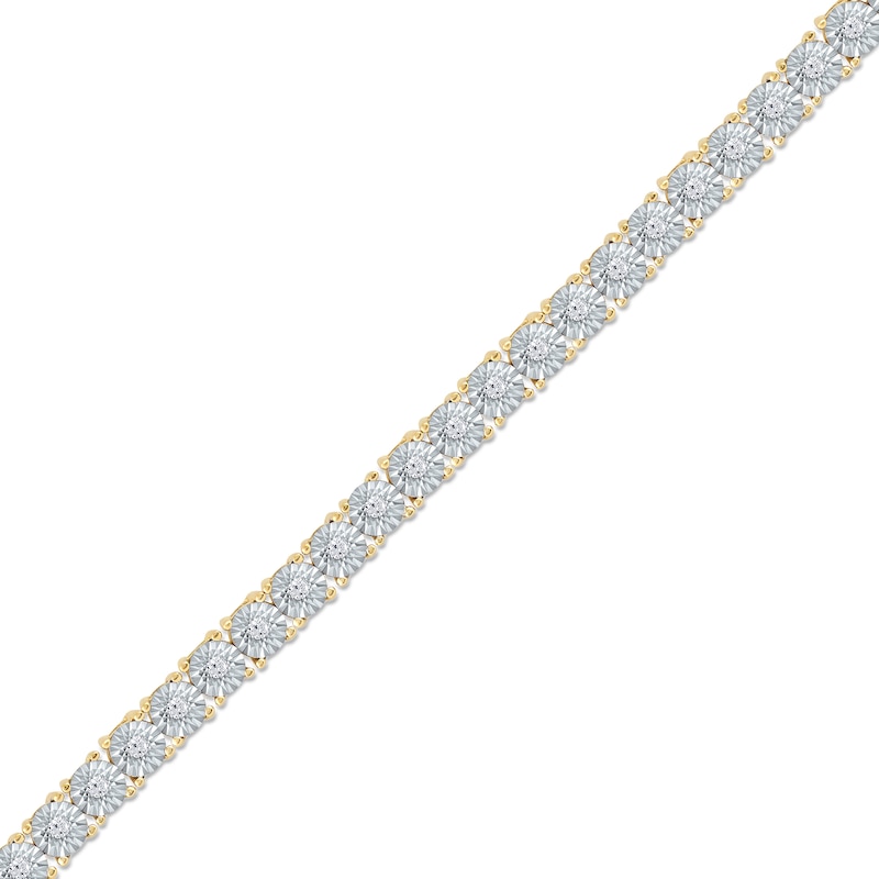 Main Image 1 of 0.50 CT. T.W. Diamond Tennis Bracelet in 14K Gold - 6.5&quot;