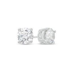 2.00 CT. T.W. Diamond Solitaire Stud Earrings in 14K White Gold