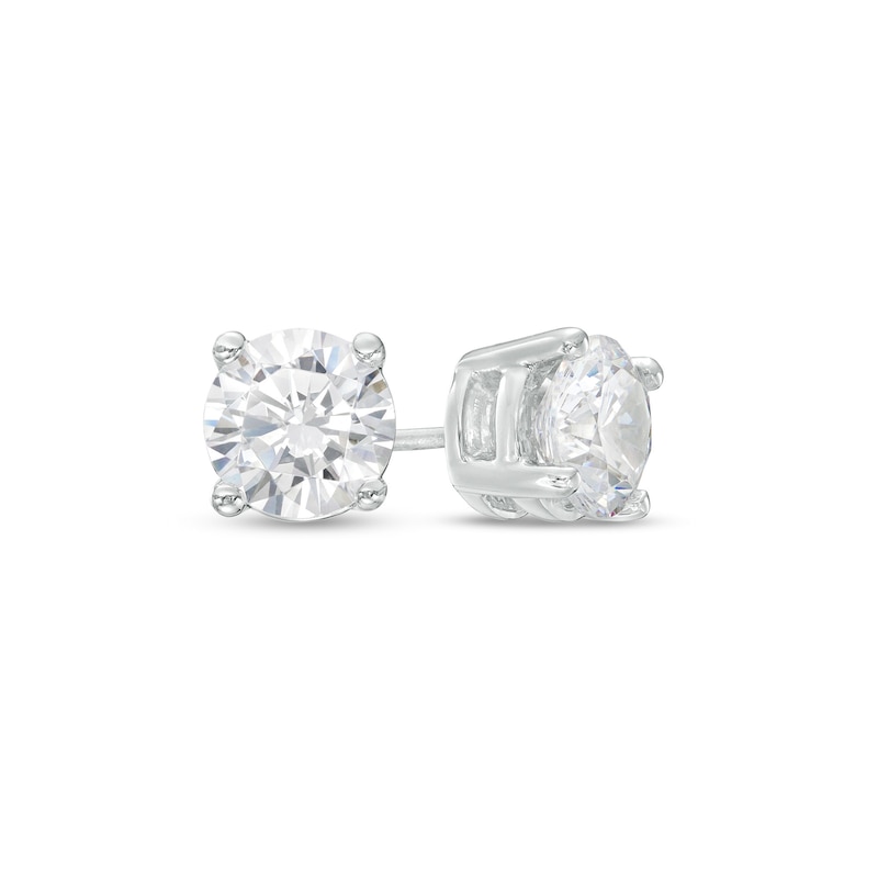 2.00 CT. T.W. Diamond Solitaire Stud Earrings in 14K White Gold|Peoples Jewellers
