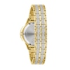 Thumbnail Image 3 of Ladies' Bulova Octava Crystal Gold-Tone Watch with Silver-Tone Dial (Model: 98L302)