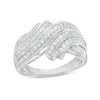 Thumbnail Image 0 of 0.50 CT. T.W. Diamond Multi-Row Bypass Ring in Sterling Silver