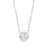 0.06 CT. T.W. Diamond Frame Necklace in Sterling Silver