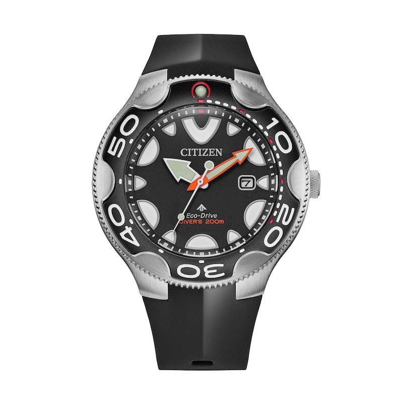 Men's Citizen Eco-Drive® Promaster ORCA Black Strap Watch With Black Dial (Model: BN0230-04E)|Peoples Jewellers