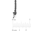 Thumbnail Image 3 of 0.50 CT. T.W. Black Diamond Graduated Tennis Necklace in Sterling Silver with Black Rhodium Plate – 17"