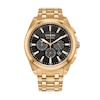 Thumbnail Image 0 of Men's Citizen Eco-Drive® Classic Gold-Tone Chronograph Watch with Black Dial (Model: CA4512-50E)