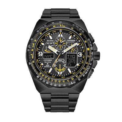 Men's Citizen Eco-Drive® Promaster Skyhawk A-T Black Chronograph Watch (Model: JY8127-59E)