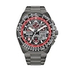 Men's Citizen Eco-Drive® Sport Snowbirds Skyhawk A-T Two-Tone Chronograph Watch with Black Dial (Model: JY8129-53H)