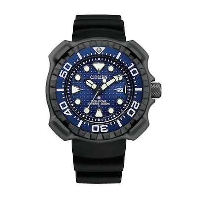 Men's Limited Edition Citizen Eco-Drive® Promaster Diver Super Titanium™ Black Strap Watch (Model: BN0225-04L)