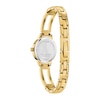 Ladies' Citizen Quartz Classic Crystal Accent Gold-Tone Bangle Watch with Black Dial (Model: EZ7012-85E)