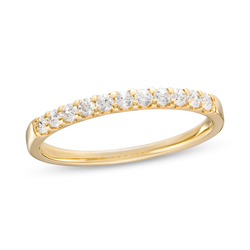 CT. T.W. Certified Diamond Eleven Stone Anniversary Band in 14K Gold (I/SI2)|Peoples Jewellers