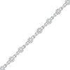 Thumbnail Image 0 of 1.50 CT. T.W. Multi-Diamond Alternating Link Line Bracelet in 10K White Gold - 7.25"