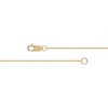 Thumbnail Image 3 of 0.12 CT. T.W. Diamond Sideways Cross Bracelet in 10K Gold - 7.25"