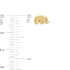 Child's Elephant Stud Earrings in 14K Gold