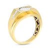 Men's 0.45 CT. T.W. Multi-Diamond Stepped Edge Ring in 10K Gold