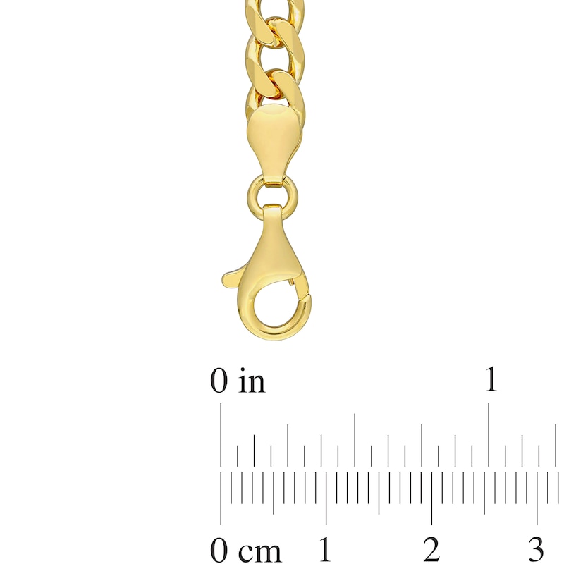 Octagonal Peridot Five Stone Bracelet in Sterling Silver with 18K Gold Plate - 7.25"