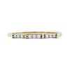 Thumbnail Image 3 of 0.08 CT. T.W. Diamond Trio Nine Stone Band in 10K Gold