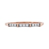 Thumbnail Image 2 of 0.08 CT. T.W. Diamond Trio Nine Stone Band in 10K Rose Gold