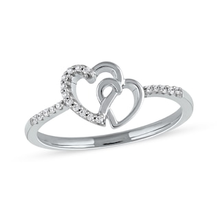 Heart Stackable Silver Ring, Sweet, Promise Ring, Cute Simple Ring
