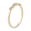 Thumbnail Image 2 of 0.07 CT. T.W. Diamond Scatter Five Stone Stackable Band in 10K Gold