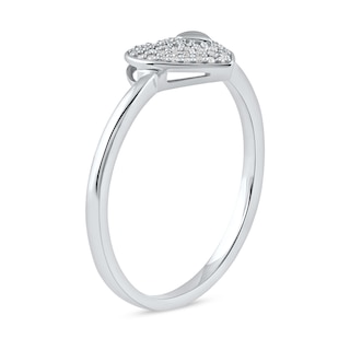 0.10 CT. T.W. Heart-Shaped Multi-Diamond Ring in 10K Gold