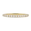 Thumbnail Image 3 of 0.25 CT. T.W. Diamond Scallop Edge Stackable Band in 10K Gold