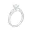 Thumbnail Image 2 of 0.50 CT. Princess-Cut Diamond Solitaire Crown Royal Engagement Ring in 14K White Gold (J/I2)