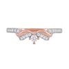 0.15 CT. T.W. Diamond Ribbon Layered Ring in 10K Rose Gold