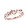 0.33 CT. T.W. Diamond Double Wrapped Wave Ring in 10K Rose Gold