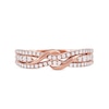 Thumbnail Image 2 of 0.33 CT. T.W. Diamond Double Wrapped Wave Ring in 10K Rose Gold