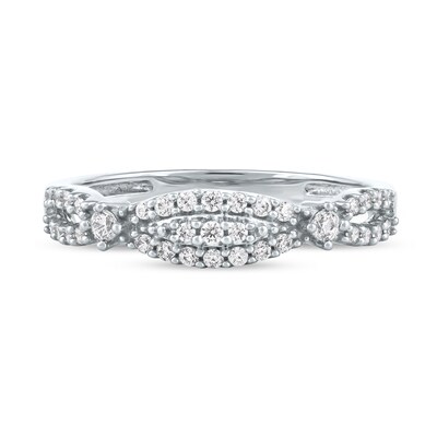 0.25 CT. T.W. Diamond Twist Band in 10K Gold