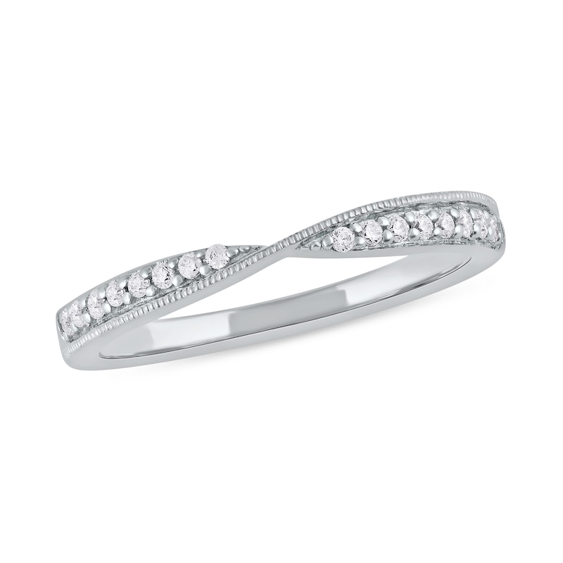 0.13 CT. T.W. Diamond Crossover Ring in 10K Gold|Peoples Jewellers