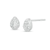 Thumbnail Image 0 of 0.33 CT. T.W. Diamond Pear-Shaped Frame Stud Earrings in 10K White Gold