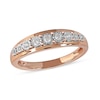 Thumbnail Image 0 of 0.15 CT. T.W. Diamond Single Row Nine Stone Ring in 10K Rose Gold
