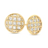 Thumbnail Image 0 of Diamond-Cut Lattice Stud Earrings in 14K Two-Tone Gold