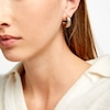 Thumbnail Image 1 of 10.0mm Diamond-Cut Lattice Hoop Earrings in 14K Gold