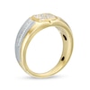 Men's 0.45 CT. T.W. Diamond Octagon-Shaped Ring in 10K Two-Tone Gold