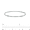 Thumbnail Image 2 of Italian Brilliance™ 4.0mm Diamond-Cut Bangle in Hollow 14K White Gold