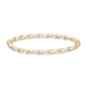 4.0mm Diamond-Cut Twisted Bangle in Hollow 14K Two-Tone Gold