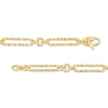 Thumbnail Image 2 of Italian Brilliance™ 5.0mm Alternating Diamond-Cut Paper Clip and Rolo Chain Bracelet in Hollow 14K Gold – 7.25"